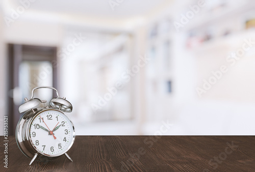 clock on table