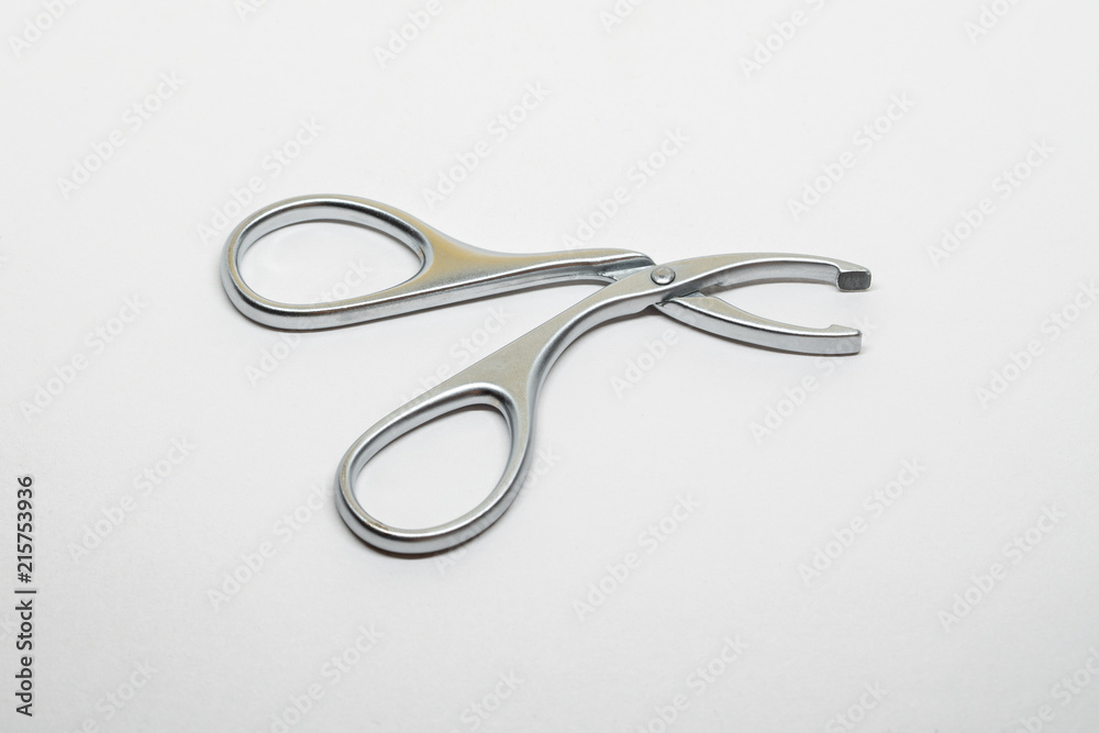 Eyebrow pluckers on white background Eyebrow pluckers on white background