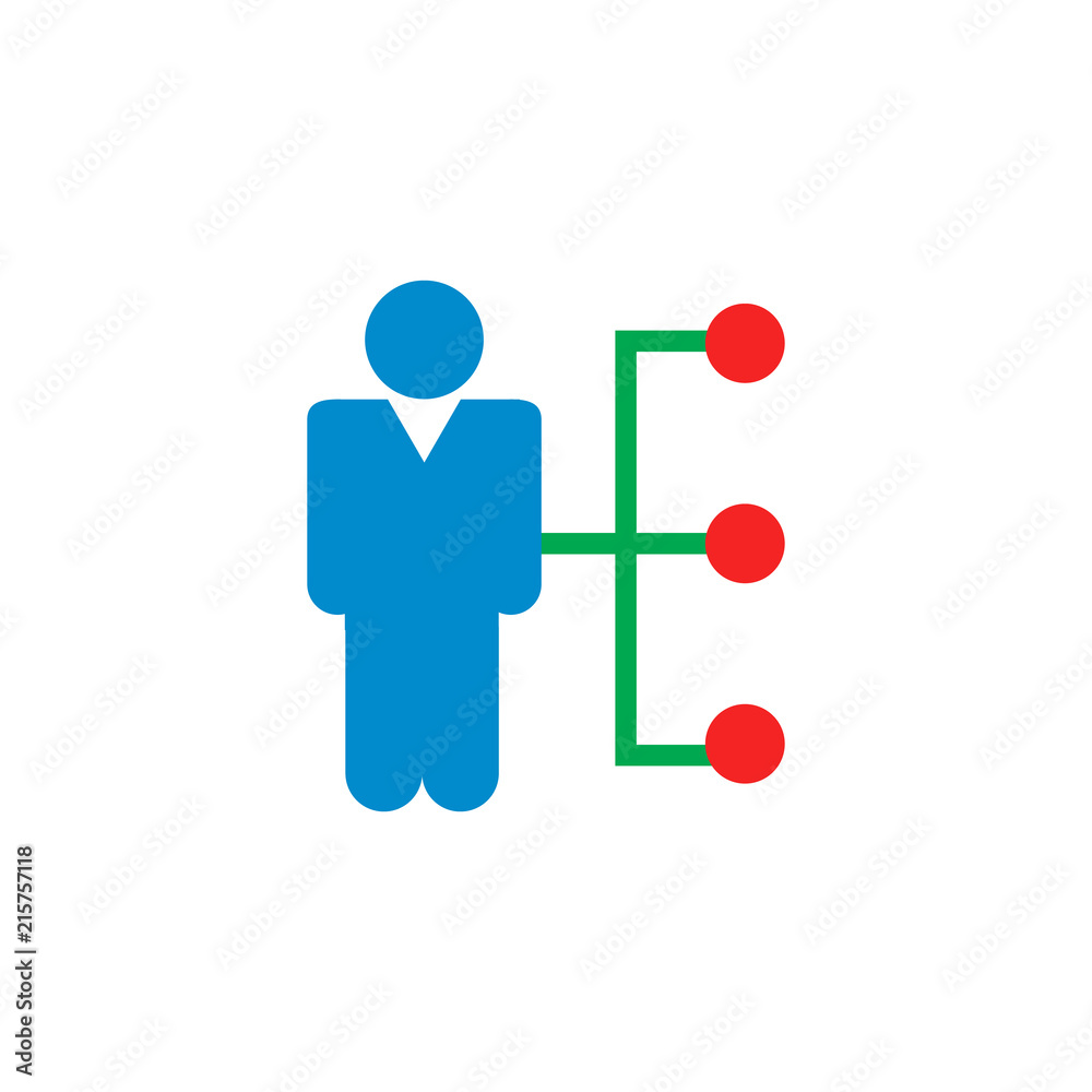 Diagram Business Strategy Logo Icon Design
