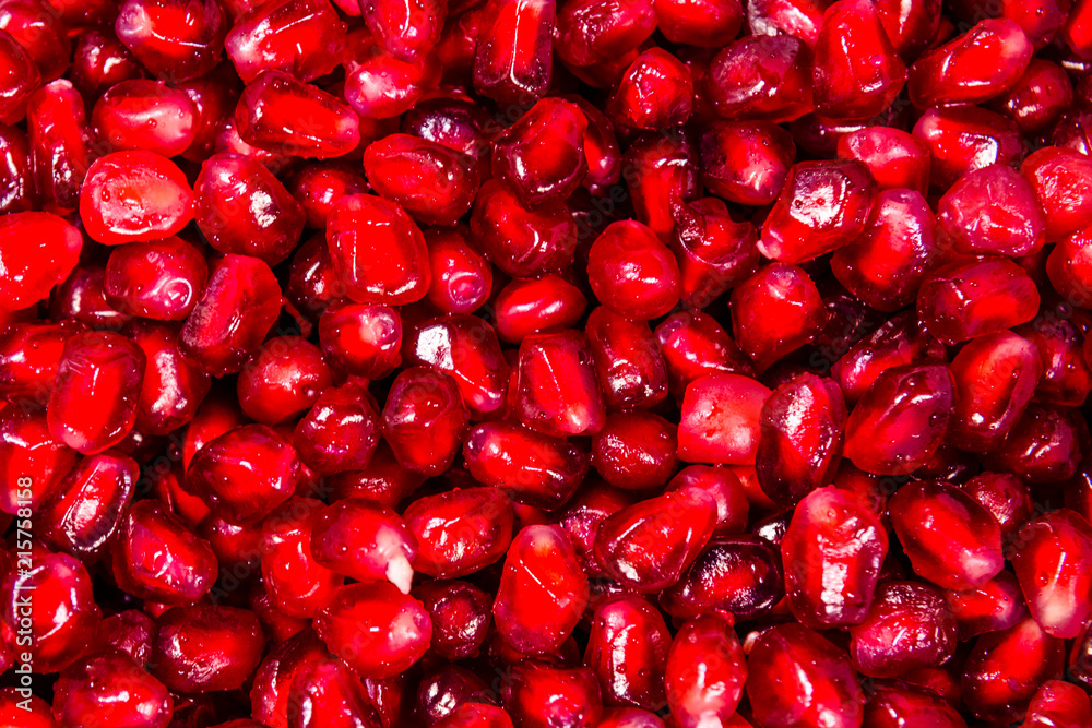 Texture of the garnet seeds for the background Texture of the garnet seeds for the background