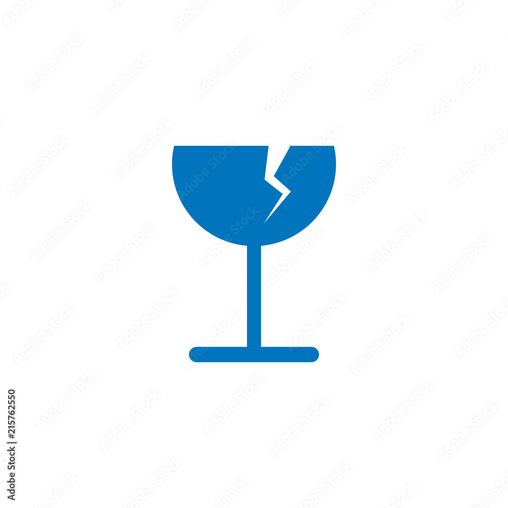 Fragile Logistic Logo Icon Design