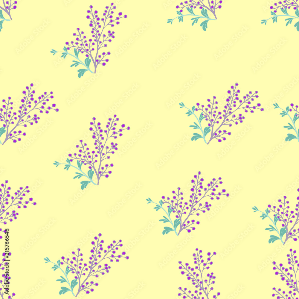 Elegance pattern with flowers and leaf.Floral vector illustration.