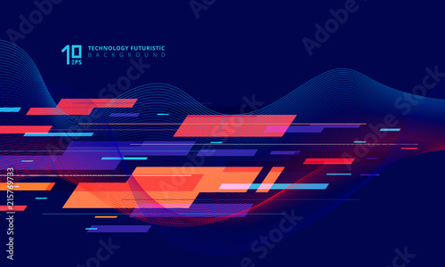 Abstract technology geometr...