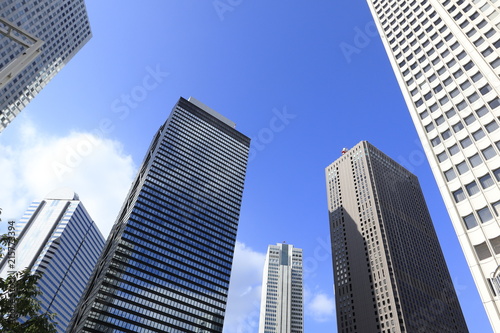 tokyo buildings and blue sky