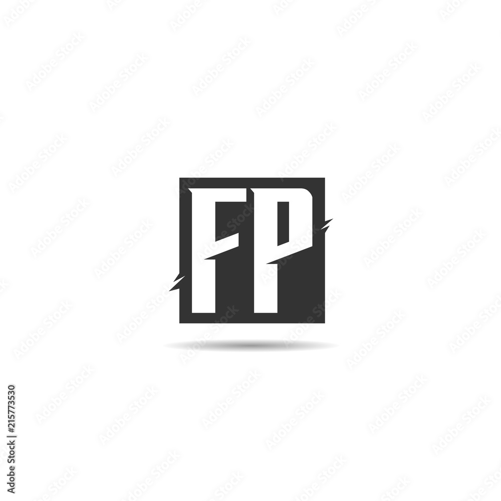 Initial Letter FP Logo Template Design Initial Letter FP Logo Template Design