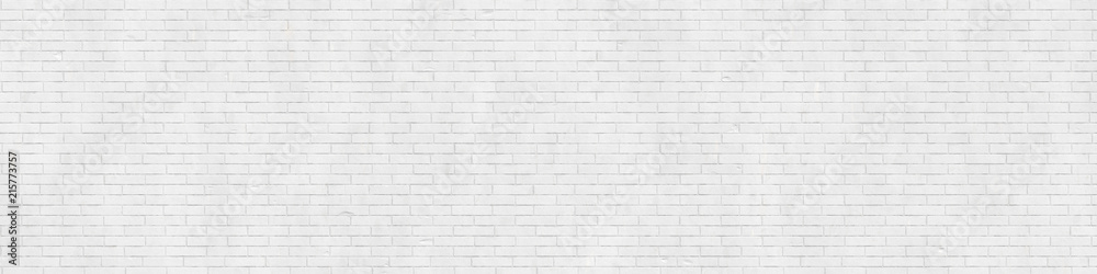 Obraz premium Biała ściana z cegieł tekstura, tło, tapeta