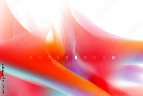 Holographic paint explosion design, fluid colors flow, colorful storm. Liquid mixing colours motion concept, trendy abstract background layout template for business presentation, app wallpaper banner