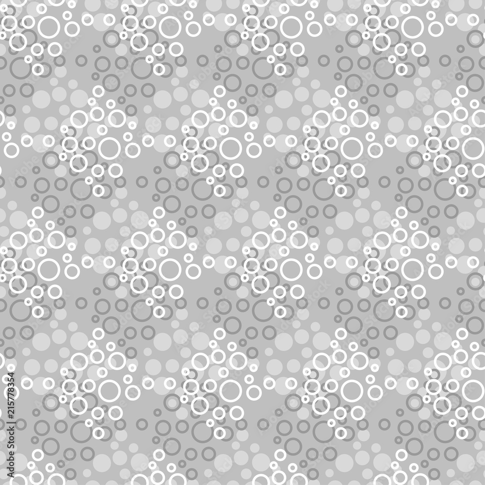 Polka dot seamless pattern. Geometric background. Illustration with balloons. Тextile rapport.