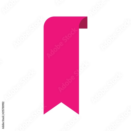 Pink bookmark icon website