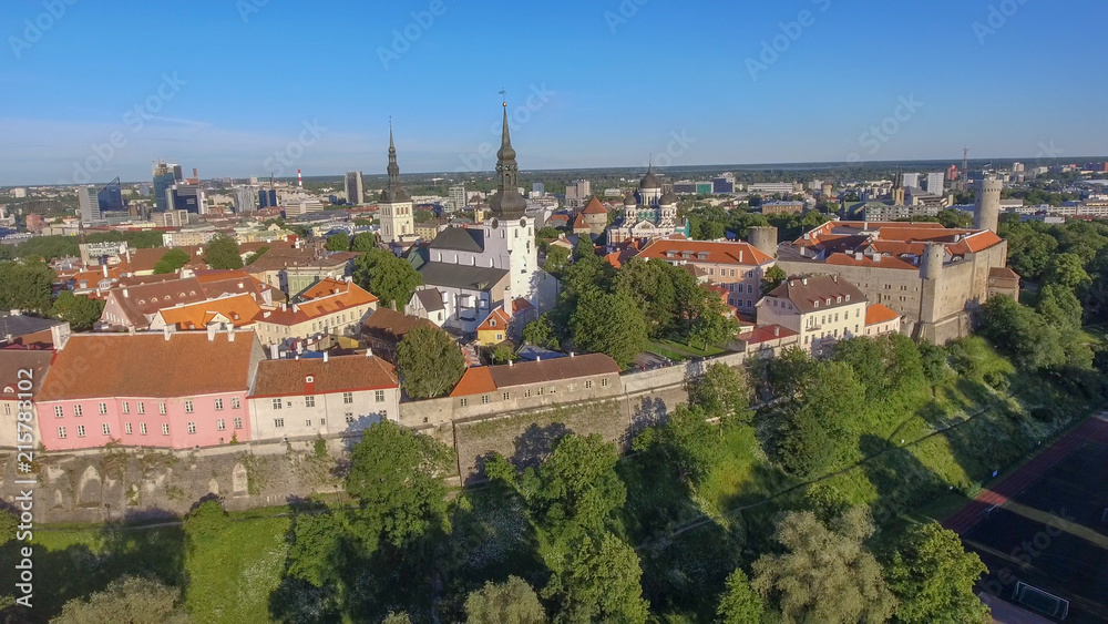 Tallinn aerial view, Estonia in summer season