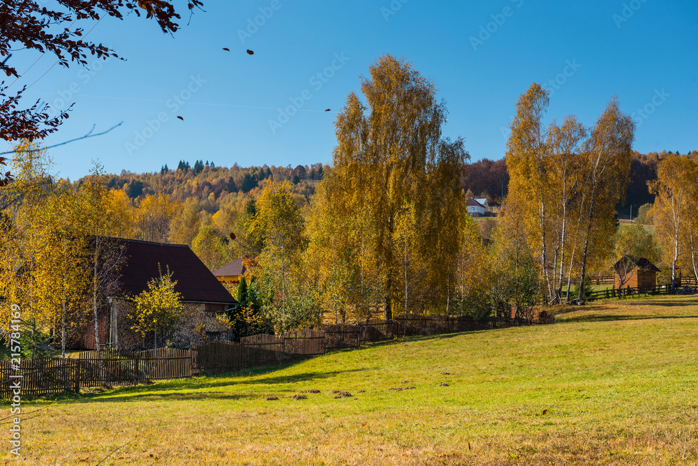 Autumn landscape in Romania Autumn landscape in Romania