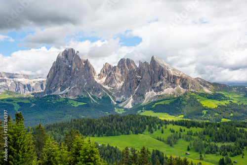 The beautiful Mountains view in Dolomites Italy. © piboon