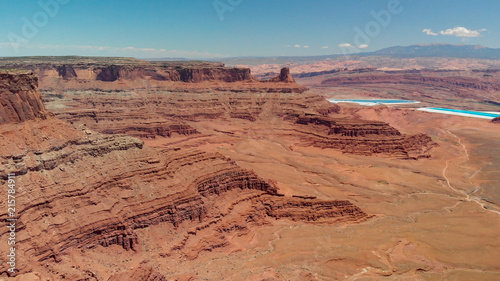 Canyon walls of Dead Horse Point State Park  Utah