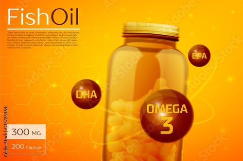 Fish oil template background