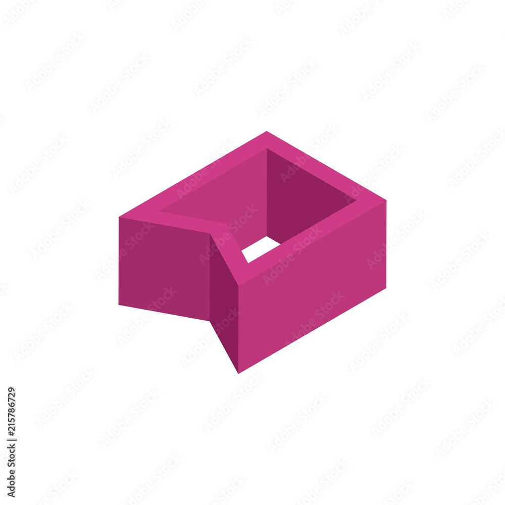 Pink bookmark icon website