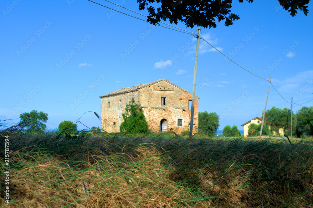 countryside,landscape,rural,old,house,sky,blue,panorama,summer