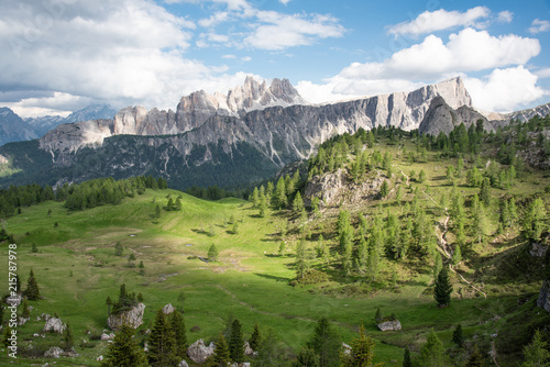 The beautiful Mountains view in Dolomites Italy. © piboon