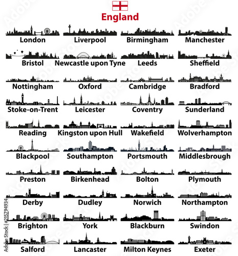 England cities skylines icons