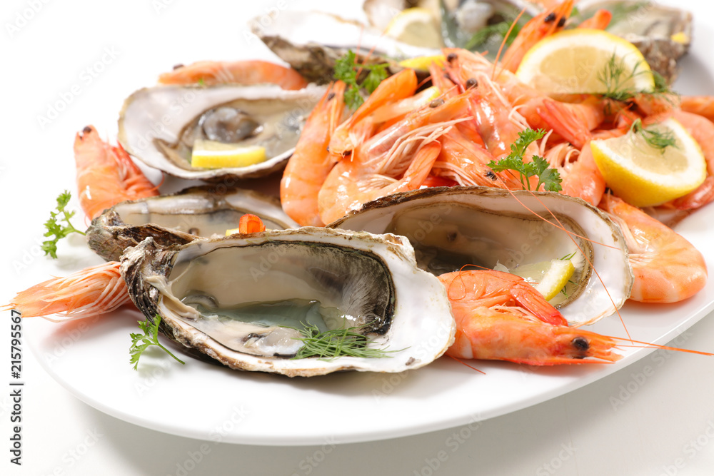 oyster and shrimp oyster and shrimp