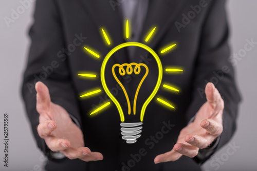 Concept of bright idea