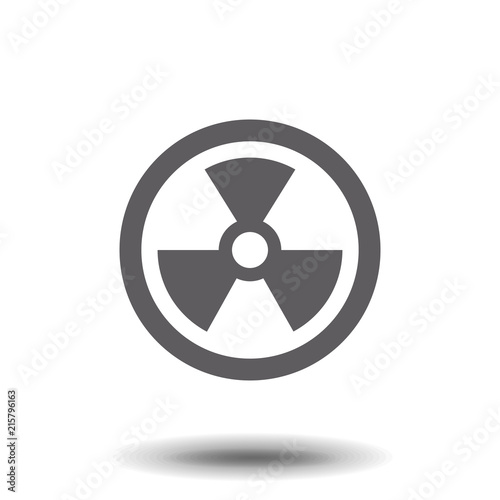 radiation symbol vector flat