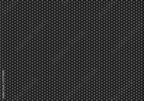 White isometric grid with vertical guideline on horizontal black a4 size