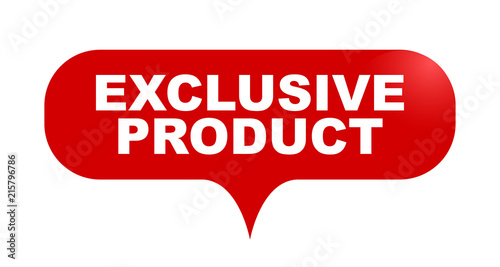 red vector bubble banner exclusive product
