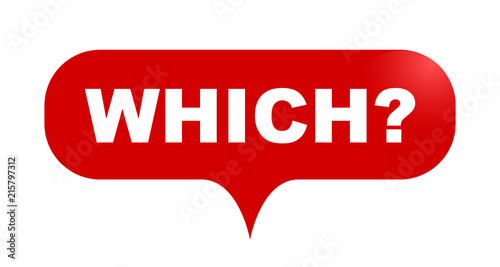 red vector bubble banner which