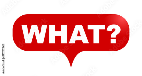 red vector bubble banner what