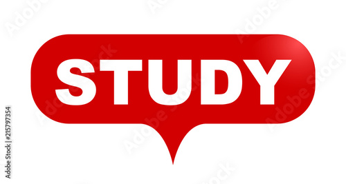 red vector bubble banner study