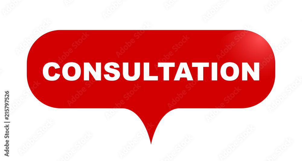 red vector bubble banner consultation red vector bubble banner consultation