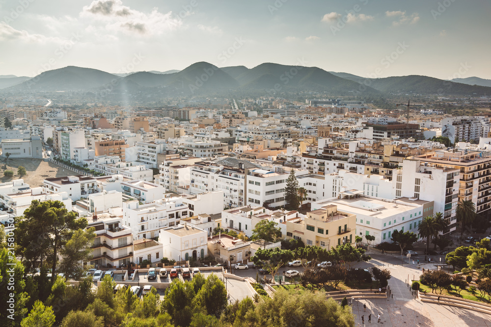 Ibiza town cityscape