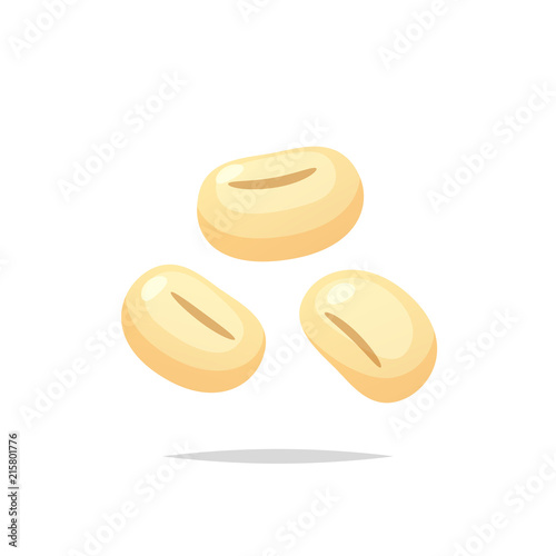 Soybeans vector isolated illustration