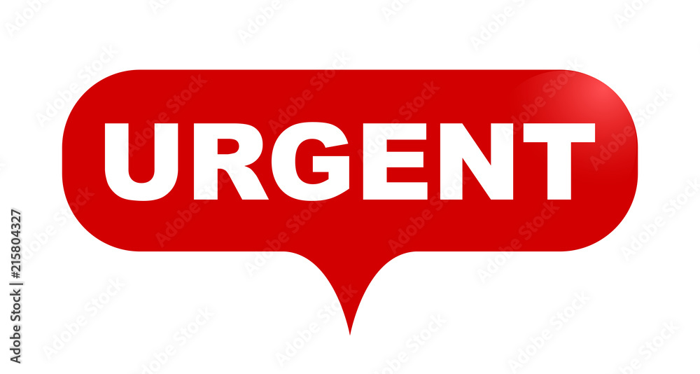 red vector bubble banner urgent red vector bubble banner urgent