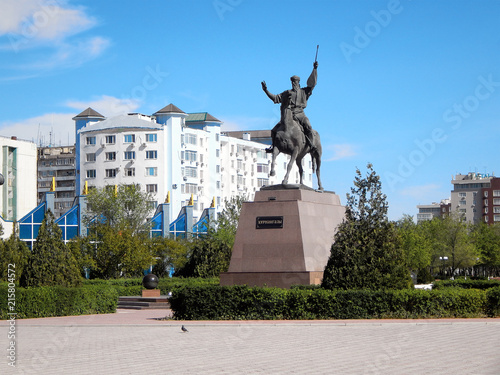 Monument Kurmangazy in Aktau. photo