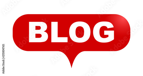 red vector bubble banner blog