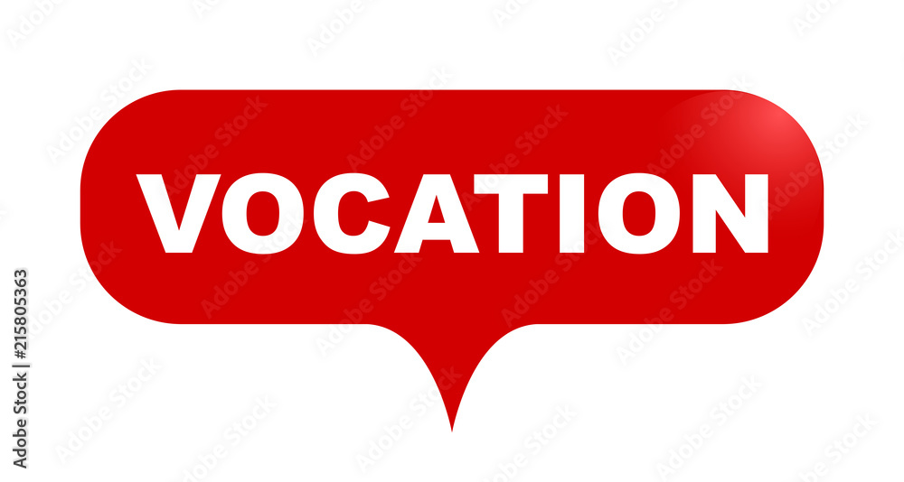 red vector bubble banner vocation red vector bubble banner vocation