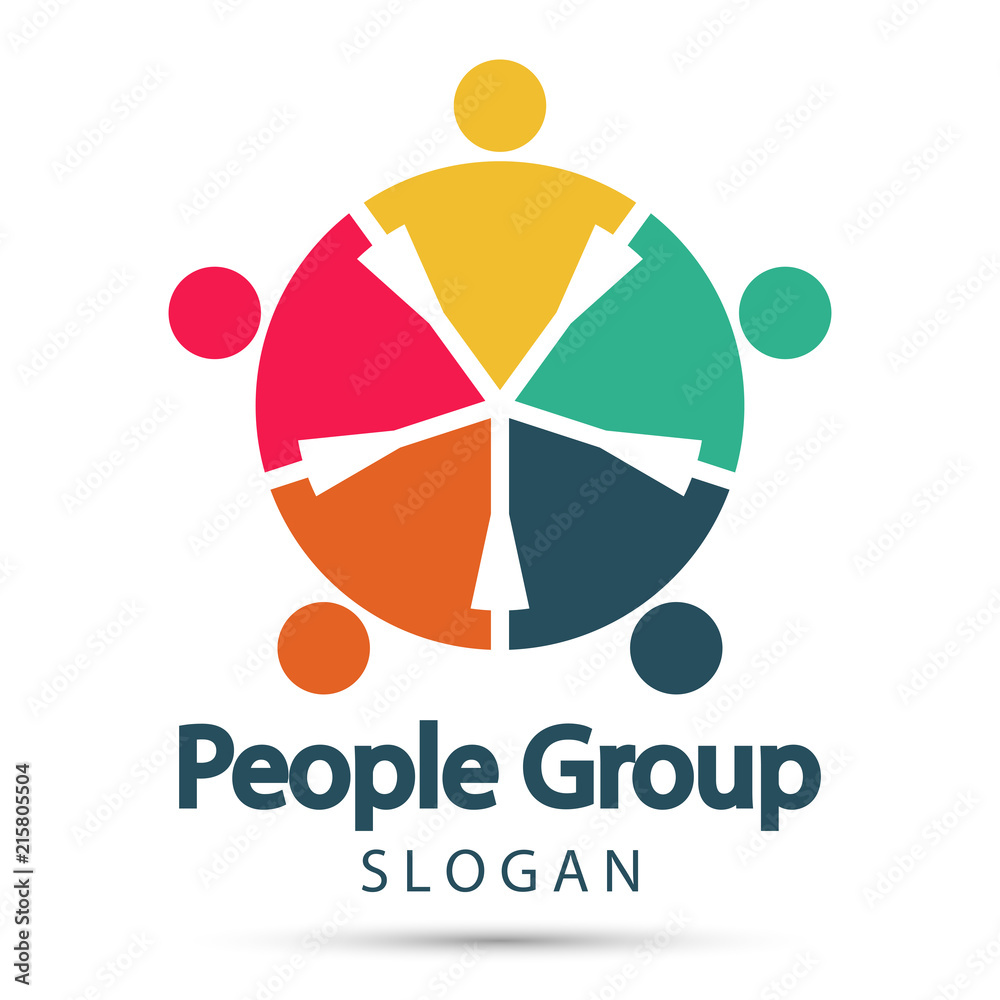 Group fire people logo handshake in a circle,Teamwork icon.vector illustrator Group fire people logo handshake in a circle,Teamwork icon.vector illustrator