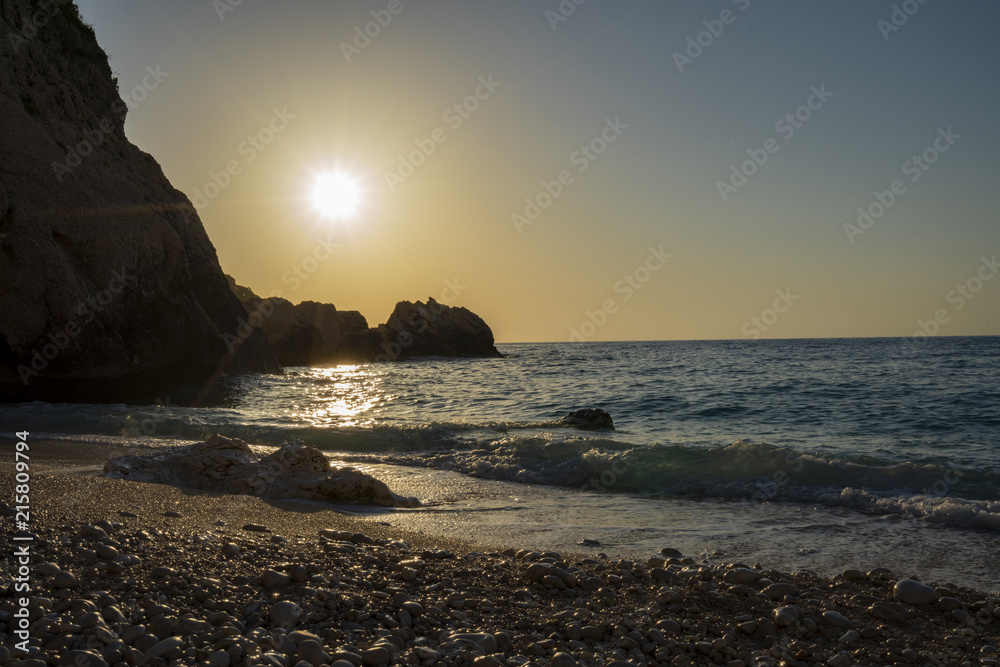 The Beach of Myrtos on Kefalonia Island Greece