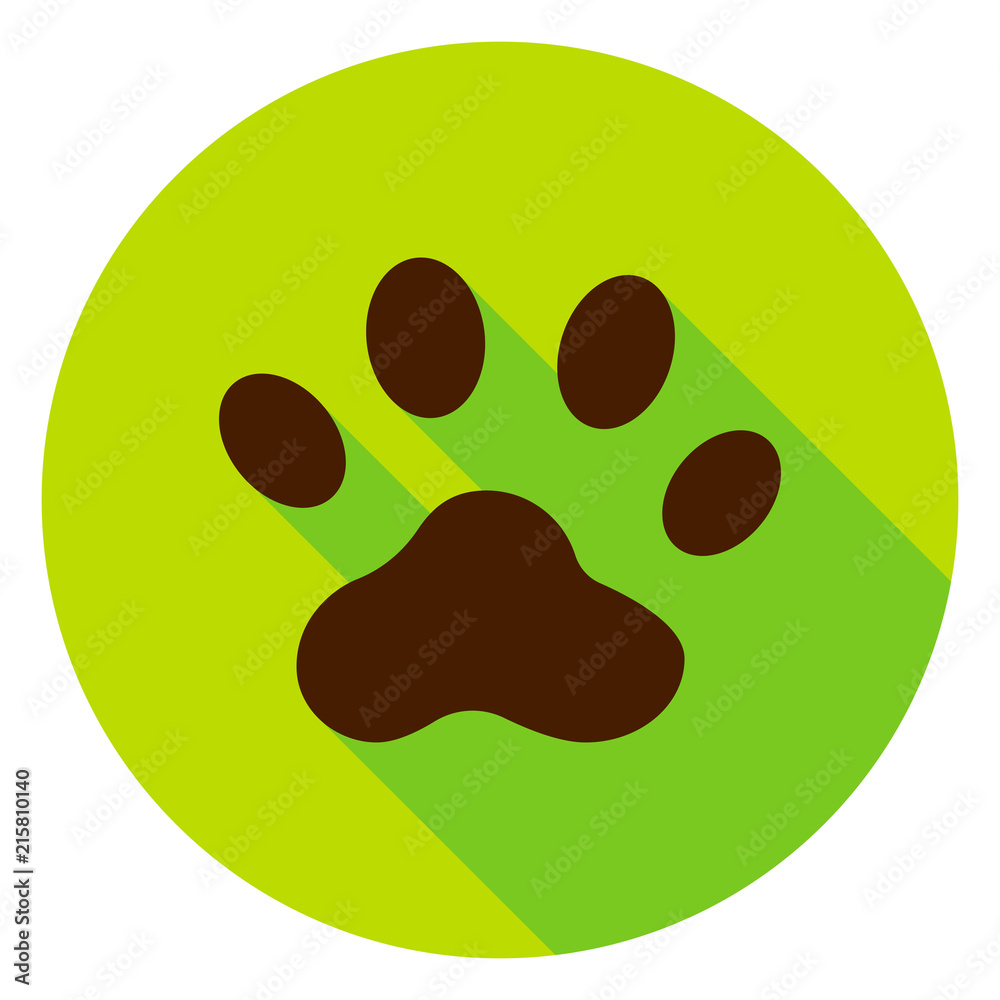 Fototapeta premium Animal Track Circle Icon