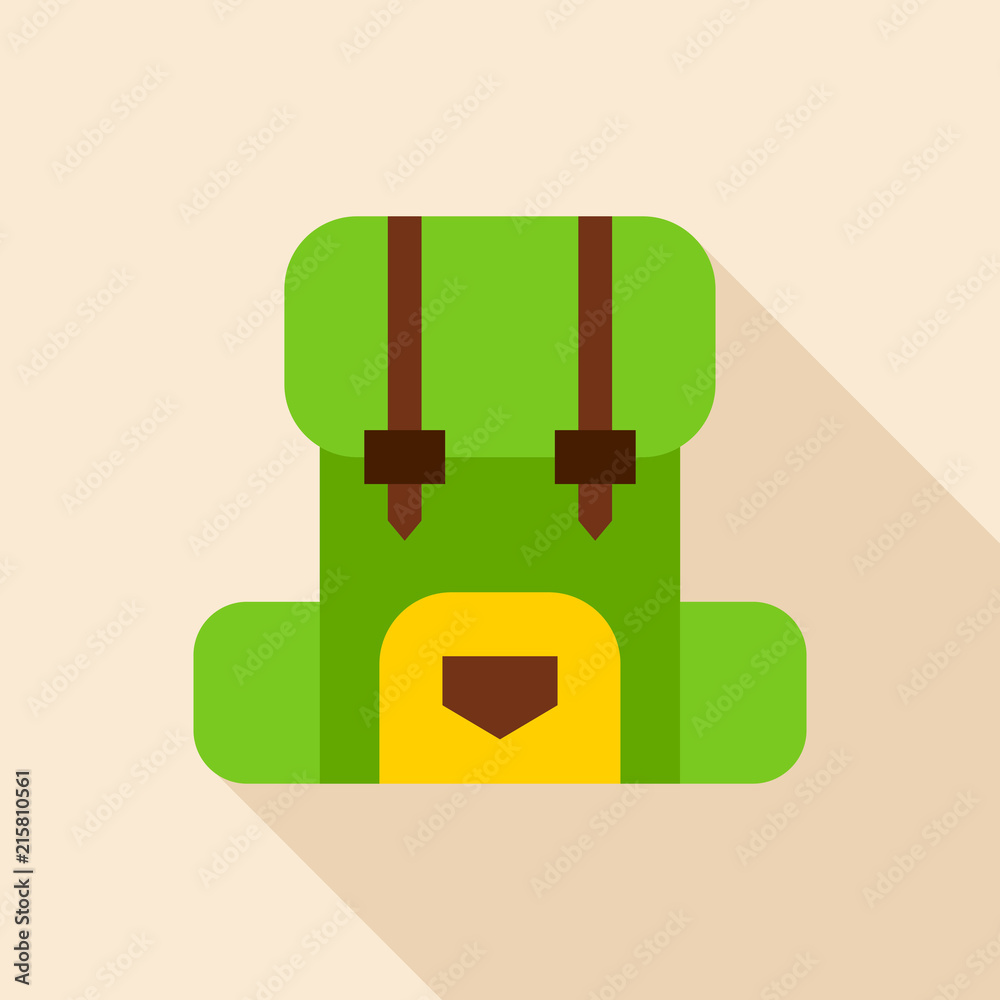 Camping Backpack Object Icon