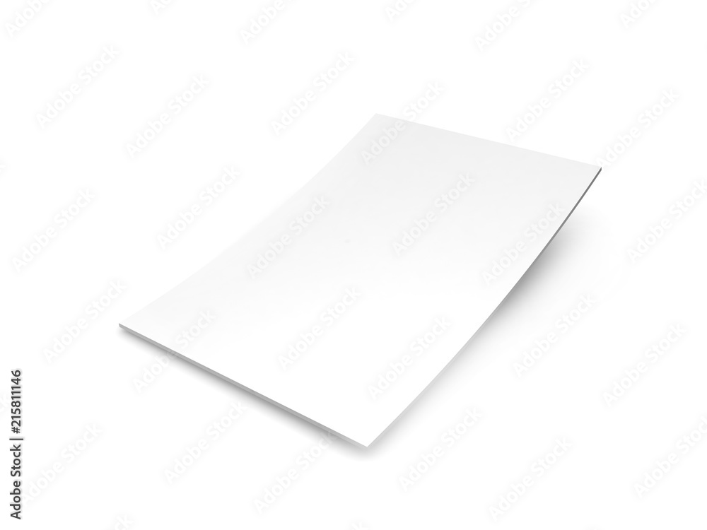 A blank sheet in the size of a4 on a white background. A blank sheet in the size of a4 on a white background.
