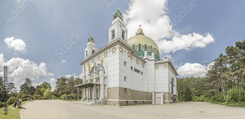 Schilderij op canvas Otto Wagner Kirche, Kirche am Steinhof, Otto Wagner, Wien/Vienna