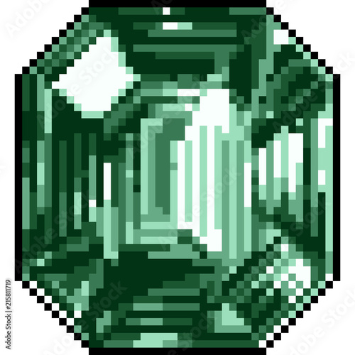 vector pixel art jewelry gemstone