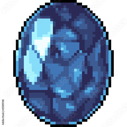vector pixel art jewelry gemstone