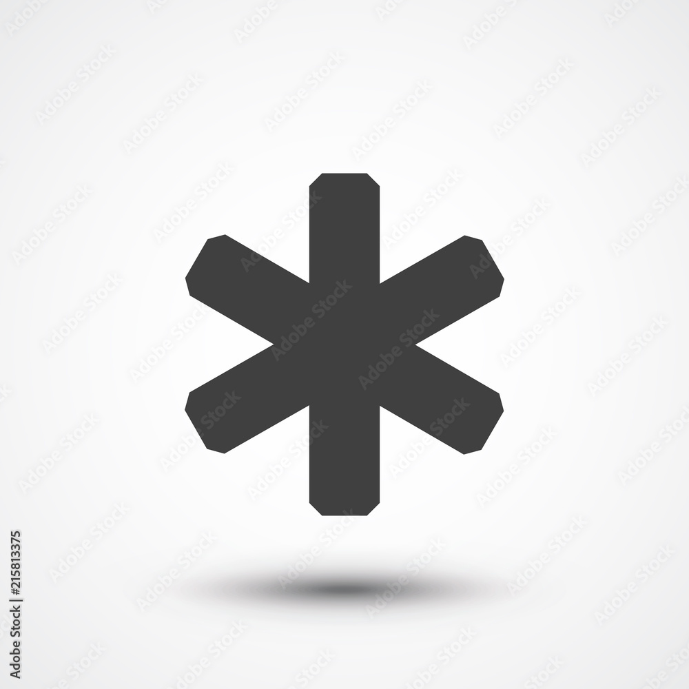 Obraz premium Asterisk, star icon