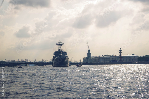 warship in russia