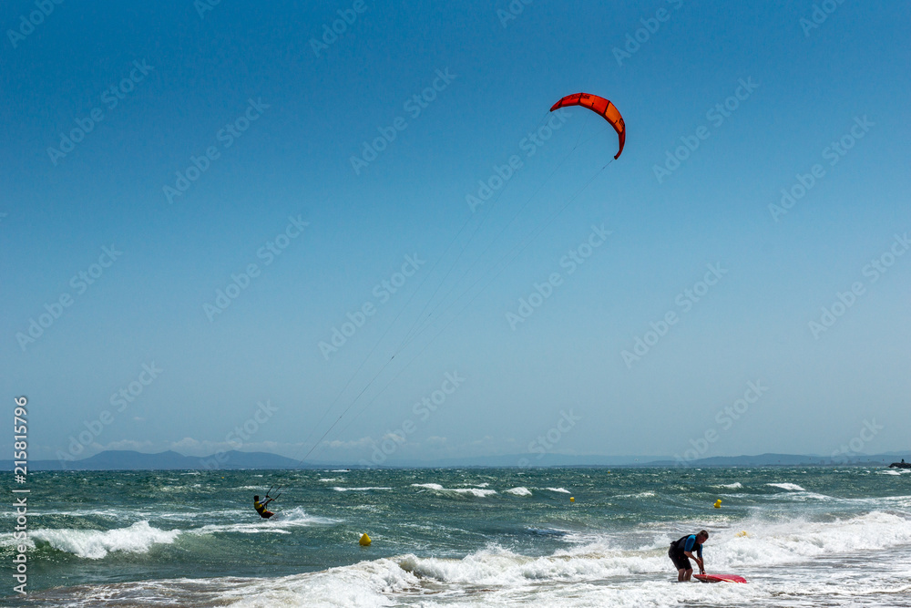 Kitesurfing