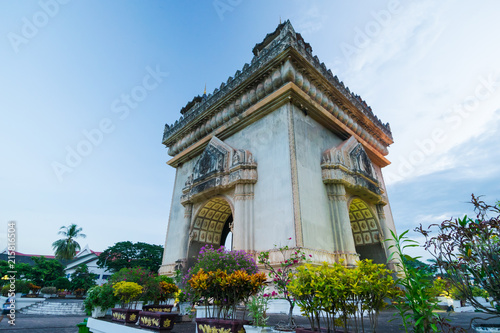 Patuxay Monument in central Vientiane, Laos