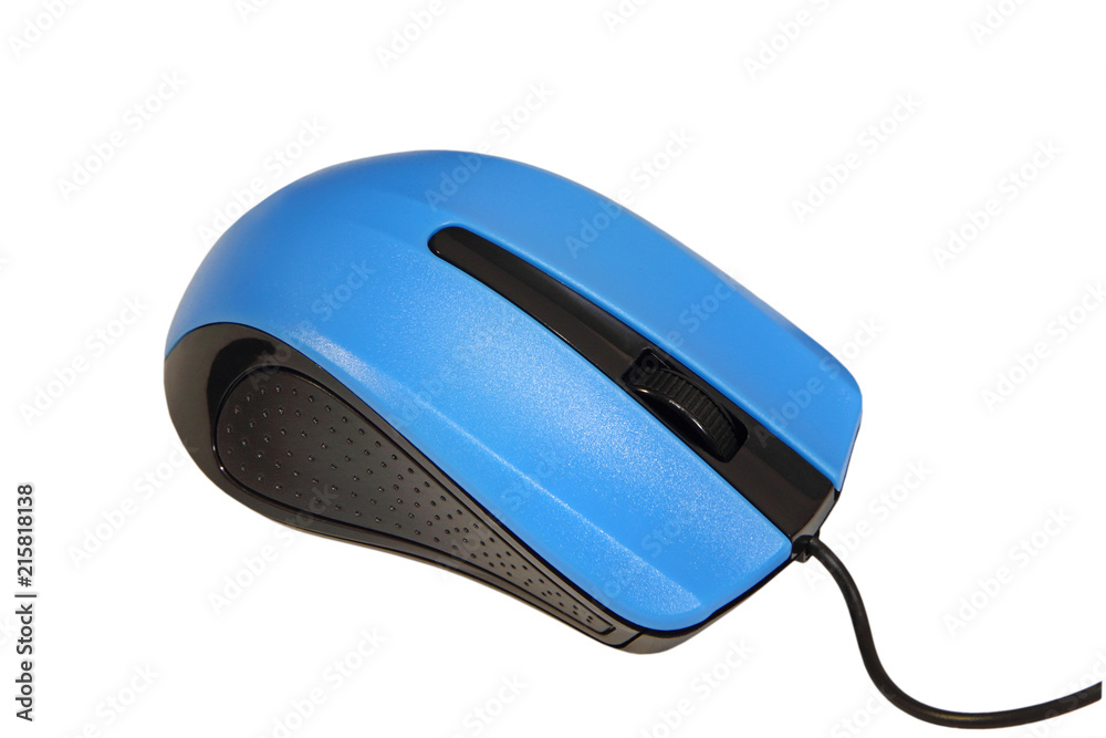 Black computer mouse isolated on white background. Black computer mouse isolated on white background.